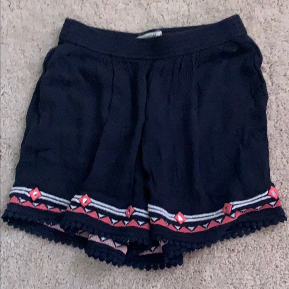 Navy Flow Shorts with Pink and White details